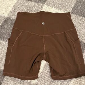 lululemon athletica align high rise shorts with pockets